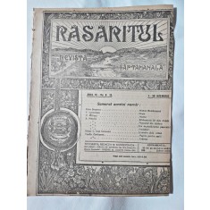 Revista Rasaritul, anul III, nr.9-12/1928 (din cuprins, versuri de V.Militaru)