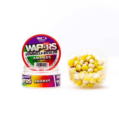 Wafters dumbells bicolor ananas 6mm 15g foto