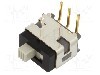 Intrerupator glisant, 2 pozitii, SPDT, ON-ON, NKK SWITCHES - AS12AH
