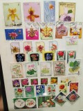 Lot Tematic Flori și Orchidee - Cuba, Ungaria, Rom&acirc;nia, URSS, Polonia, 40v, Mix -A333