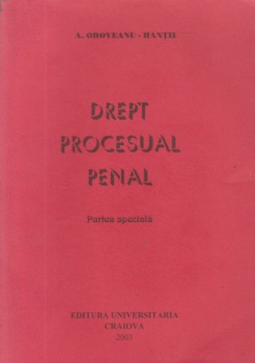 Drept procesual Penal, Partea Speciala foto