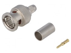 Mufă BNC tată drept 75&Omega; RG59