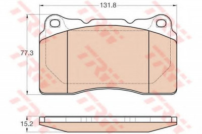 Set placute frana,frana disc RENAULT MEGANE III Cupe (DZ0/1) (2008 - 2016) TRW GDB2007 foto