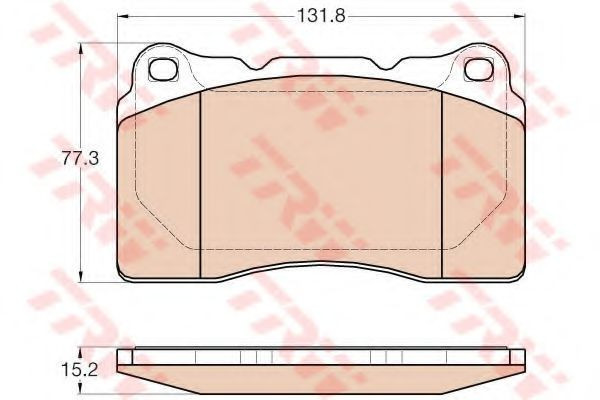 Set placute frana,frana disc RENAULT MEGANE III Cupe (DZ0/1) (2008 - 2016) TRW GDB2007