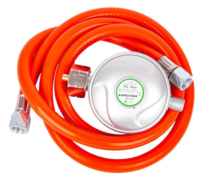 Furtun cu ceas reductor pentru tun de caldura pe GPL 700mbar