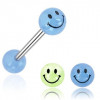 Inel limbă bilă Smiley - Culoare Piercing: Verde neon