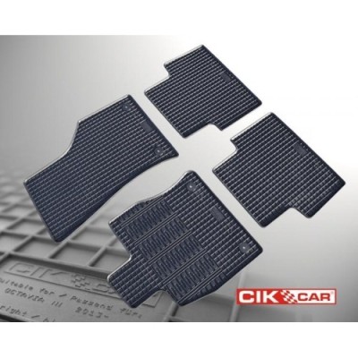 Set covorase auto din cauciuc Skoda Octavia 3 (5E) 2013-2020; Skoda Octavia 4 2020-, Negre AutoDrive ProParts foto
