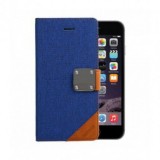 Husa Flip Book ASTRUM FC Matte Blue pentru Apple iPhone 6 / 6S Plus