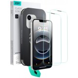 Folie de protectie Ecran ESR Ultrafit pentru Apple iPhone 16e / 14 / 13 Pro / 13, Sticla Securizata, Full Glue, Set 2 bucati