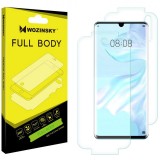 Folie Protectie Ecran WZK pentru Huawei P30 Pro, Plastic, Full Cover, Self-Repair 360, Transparenta