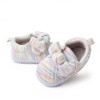 Pantofiori cu fundita - Curcubeu (Marime Disponibila: 6-9 luni (Marimea 19, Superbaby