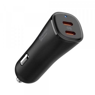 Incarcator Auto Spigen ArcStation Essential, 50W, 3A, 2 x USB-C, Negru ACP08523 foto