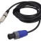 Cablu Audio Jack 6,3mm la SpeakON 3m Negru