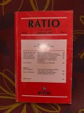 Revista de filosofie Ratio Septembrie 1997 (cuprinsul pe coperta)