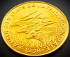 Moneda exotica 10 FRANCI CFA - AFRICA CENTRALA (GABON), anul 1998 * 212 = UNC + LUCIU