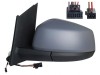 Oglinda exterioara Volkswagen Caddy, 11.2020-, montare stanga, reglaj electric; carcasa grunduita; incalzit; sticla convexa; geam cromat; rabatabil;