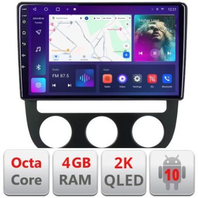 Navigatie VW Golf 5 2004-2010 clima automatica Android ecran Qled 2K Octa core 4+32 KIT-golf5-automatic+EDT-E410-2K CarStore Technology foto