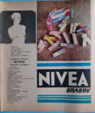 1974 Reclamă &Icirc;ntrepr NIVEA BRASOV, comunism, epoca aur 24 x 20 cm cosmetica moda