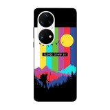 Husa compatibila cu Huawei P50 model Please stand by, Silicon, TPU, Viceversa, Transparent, Carcasa