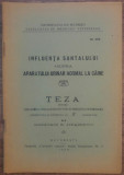 Influenta santalului asupra aparatului urinar normal la caine/ 1930, Alta editura