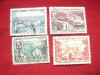 Serie mica Africa Ecuatoriala Franceza 1956 FIDES , 4 valori stampilate, Stampilat
