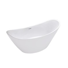 Cada freestanding Leziter Flow 170x75x72 cm, alb, acril sanitar, 190 L