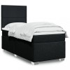 VidaXL Pat box spring cu saltea, negru, 90x200 cm, textil 3292666