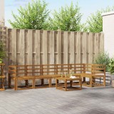 vidaXL Set de canapele de exterior 7 pcs natural Lemn Solid de Acacia 3366482