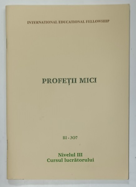 PROFETII MICI , NIVELUL III : CURSUL LUCRATORULUI , 1993