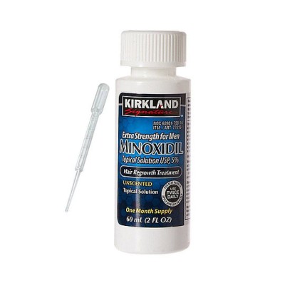 Tratament impotriva caderii parului Minoxidil Kirkland 5%, Pipeta gradata, din plastic, 60 ml, 1 lun foto