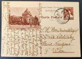 ROMANIA 1930 - Intreg Postal Ilustrat 6 lei maro Mihai I - circulat Cernauti (Bucovina) - Viena - destinatar Prof. FRITZ NETOLITZKY botanist german