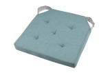 Pernă De Scaun Velcro Duo Bleu/Perla 38X38 Cm, Culoare Bleu/Perlă, 100% Bumbac
