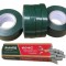 Set 10.000 capse 604C si 20 buc banda verde pentru aparat de legat via vita de vie via, 11mm, 21m, flexibila