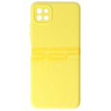 Husa Silicon Samsung Galaxy A22 5G Galbena, High Copy - Protectie Premium