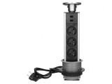 Prelungitor cu prize IP20 pentru mobilier 3680W &Oslash;82mm
