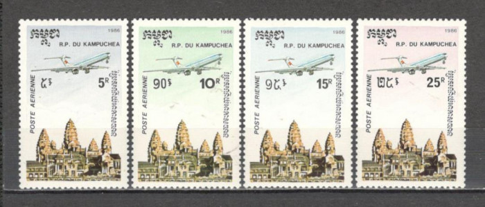 Cambodgea.1986 Posta aeriana-Tempul din Angkor MC.664