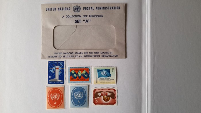 United Nations-SET A original plic-MNH-Perfect