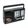 Radio Portabil cu Ceas XB-291c, 12 Benzi AM/FM/TV/SW, Alimentare 220V/Baterii, Antena Telescopica, Negru