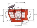 Demaror drujba Husqvarna 357, 359