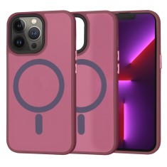 Husa iPhone 13 Pro Techsuit HaloFrost??A MagSafe Series, bordo foto