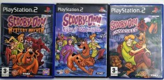 Scooby Doo _ lot 3 jocuri PS2 _ Unmasked, Night of 100 Frights, Mystery Mayhem