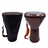 Cumpara ieftin Tarabana IdeallStore&reg;, Oriental Sounds, metalica, 44 cm, maro, husa inclusa