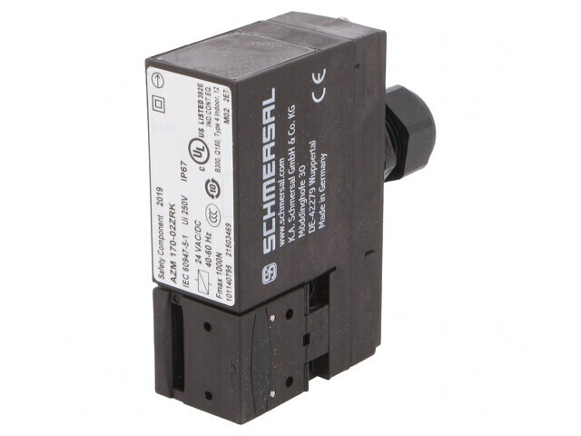 &Icirc;ntrerupător de siguranță cu blocare AZM 170 NC IP67 24V