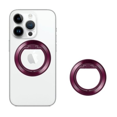 Suport Rotund pentru Telefon - Techsuit (MPR2) - Burgundy foto