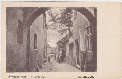 CP SIBIU Hermannstadt Schullergasse ND(1917) foto