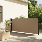 Copertina laterala retractabila, gri taupe, 140x500 cm GartenMobel Dekor, vidaXL