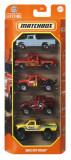 MATCHBOX SET 5 MASINUTE METALICE MBX OFF ROAD SCARA 1:64, Mattel