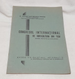 Carte anul 1938 Congresul International de HORTICULTURA N. Constantinescu Ismail