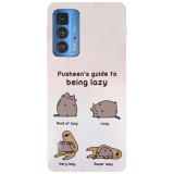 Husa compatibila cu Motorola Moto G22 model Pusheen guide to lazy, Silicon, TPU, Viceversa