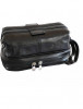 Portfard, necessaire, trusa cosmetice, piele naturala, neagra, B120